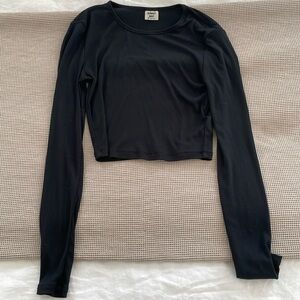 Sunday best ribbed crop top